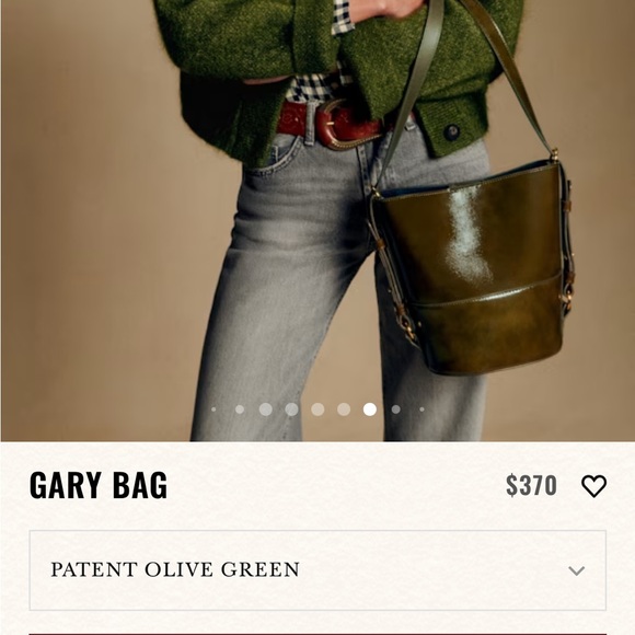 Sezane Gary black real leather bucket bag - Picture 10 of 11